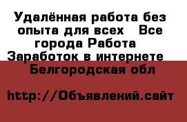 Удалённая работа без опыта для всех - Все города Работа » Заработок в интернете   . Белгородская обл.